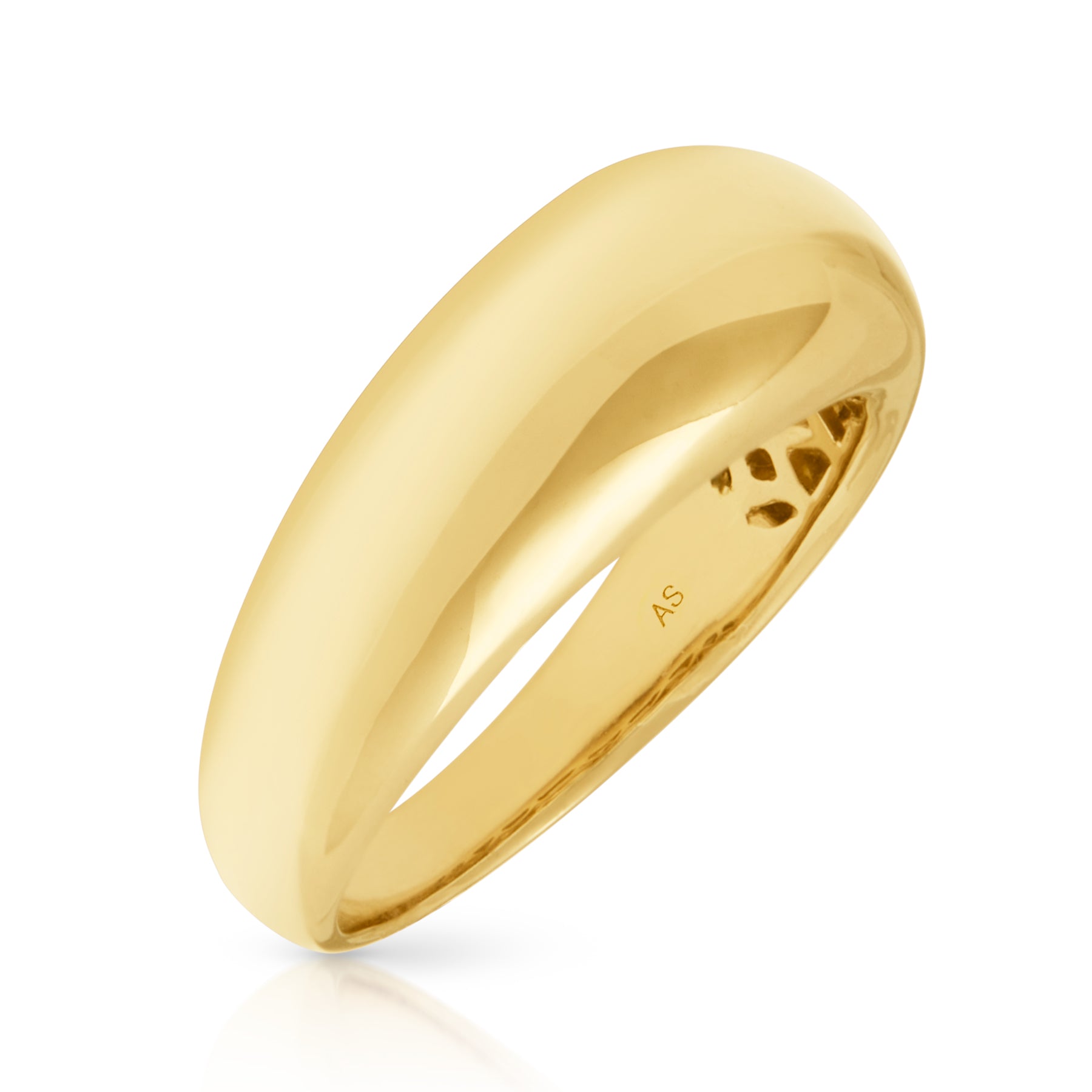 14KT Yellow Gold Copenhagen Dome Ring