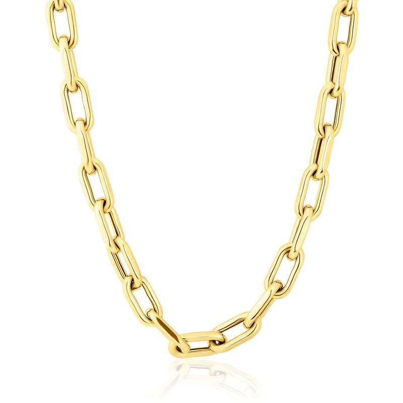 14KT Yellow Gold 16" Chain Link Luxe Lillian Necklace