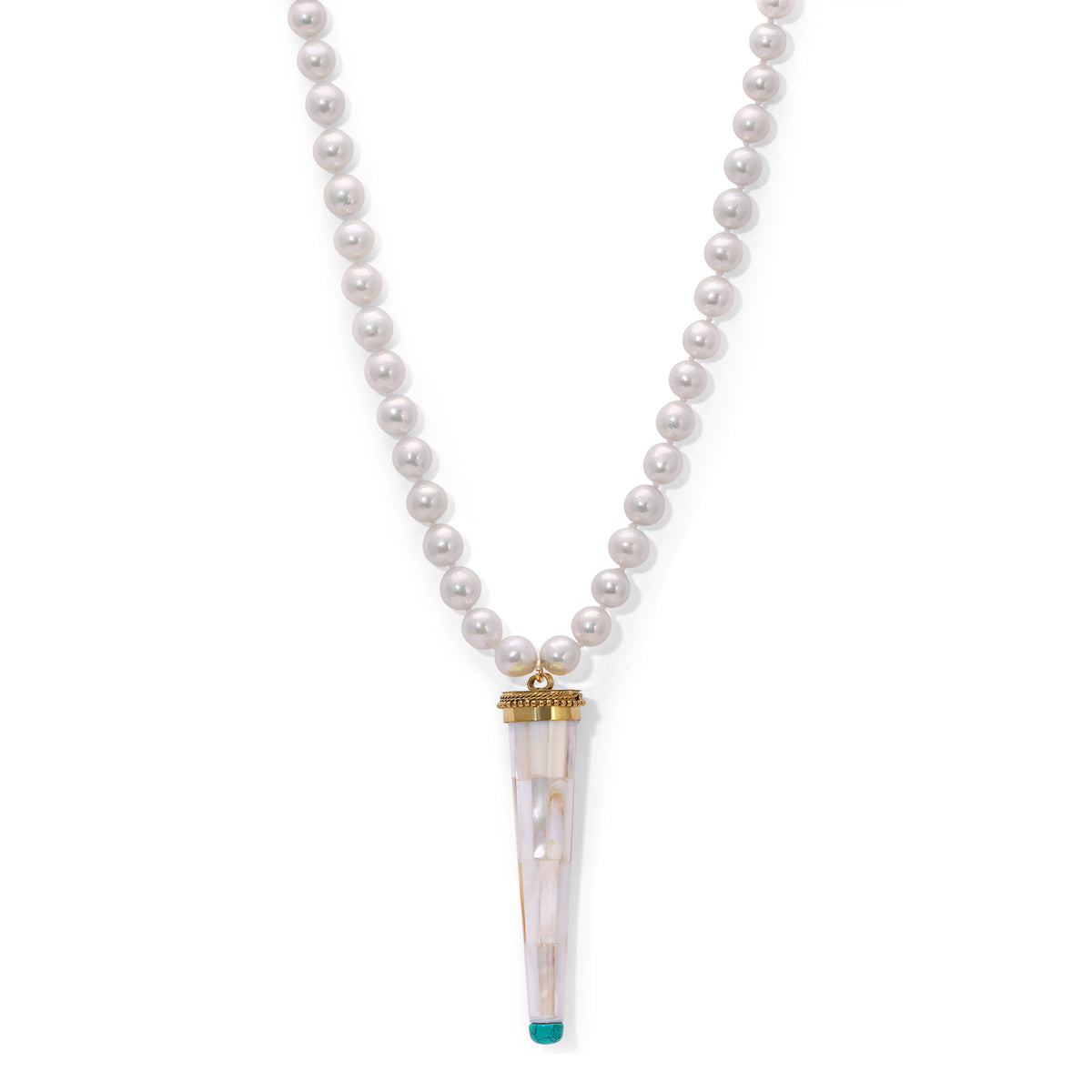 White Pearl Celestial Necklace