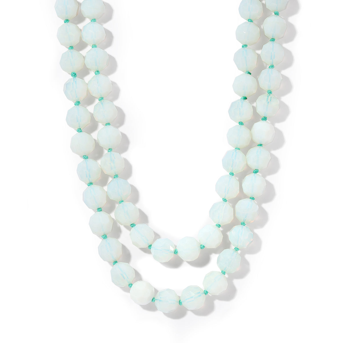14mm Faceted Opalite Necklace