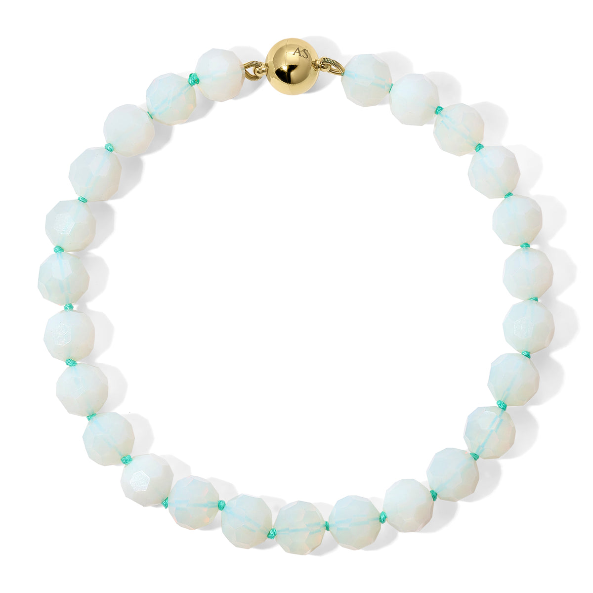 16mm Faceted Opalite Necklace
