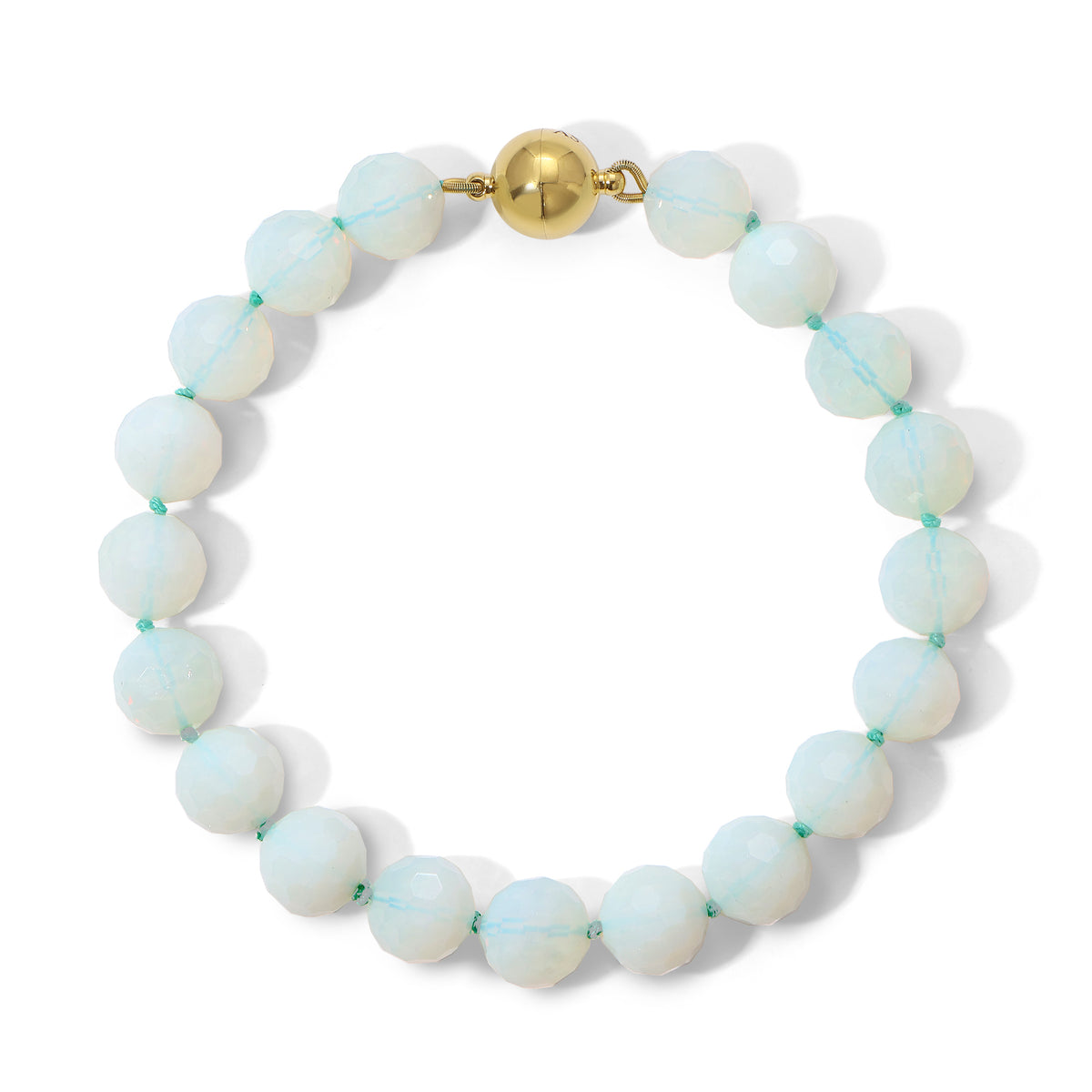 18mm Faceted Opalite Necklace