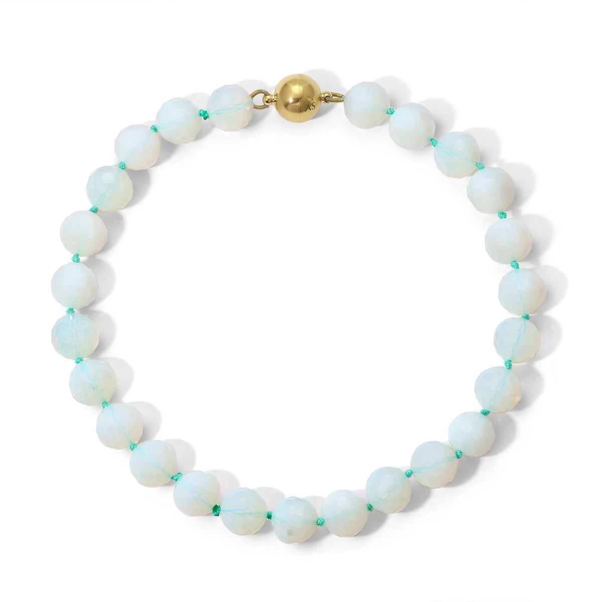 18mm Faceted Opalite Necklace