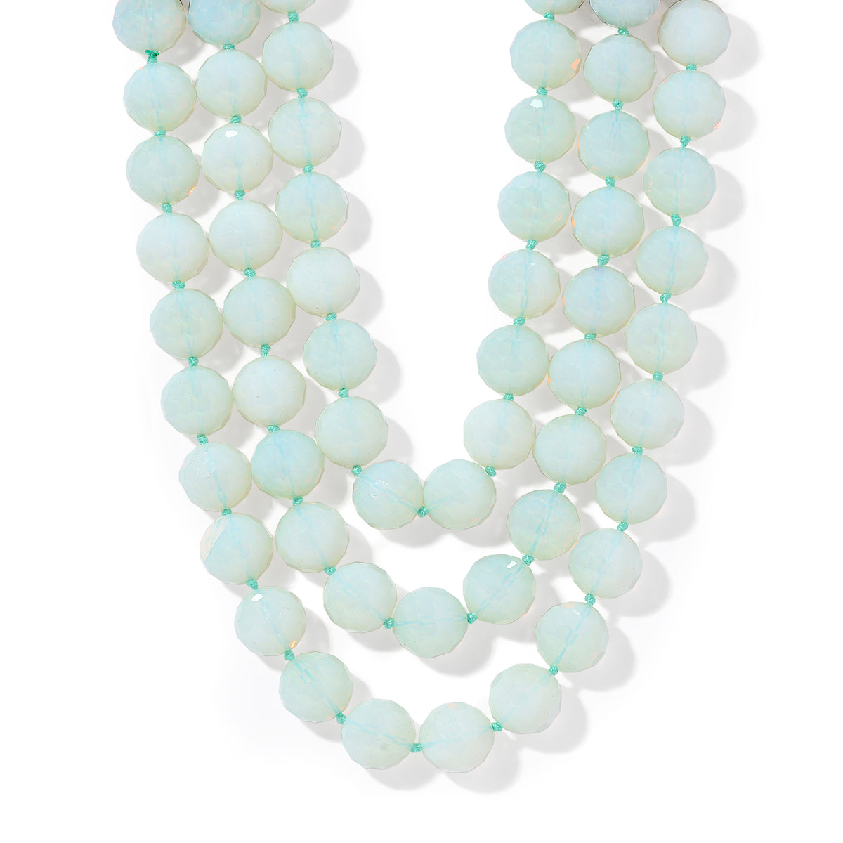 20mm Faceted Opalite Necklace