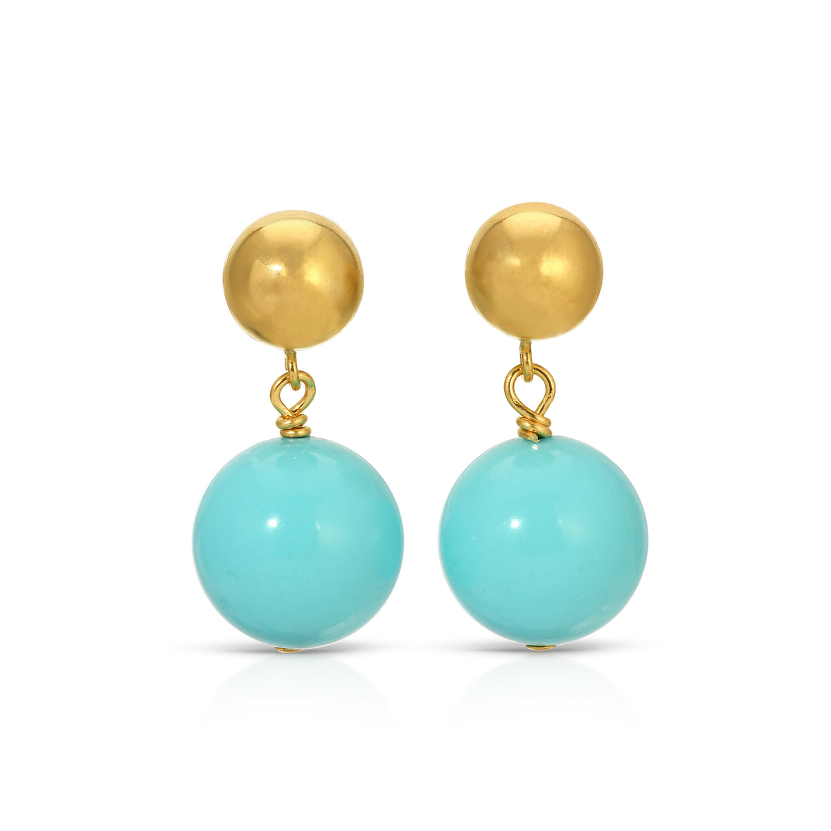 Small Persian Blue Drop Earrings