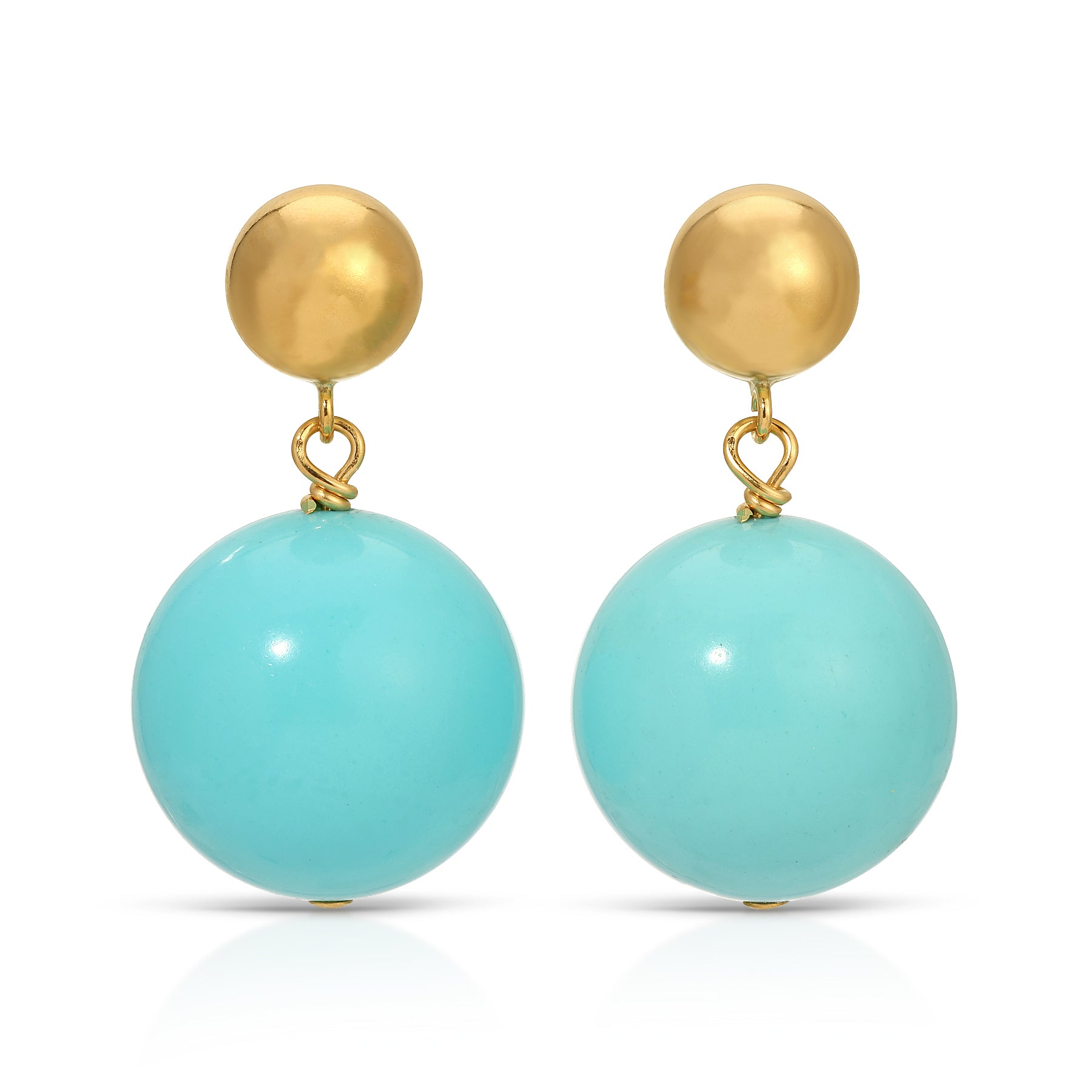 Large Persian Blue Drop Earrings