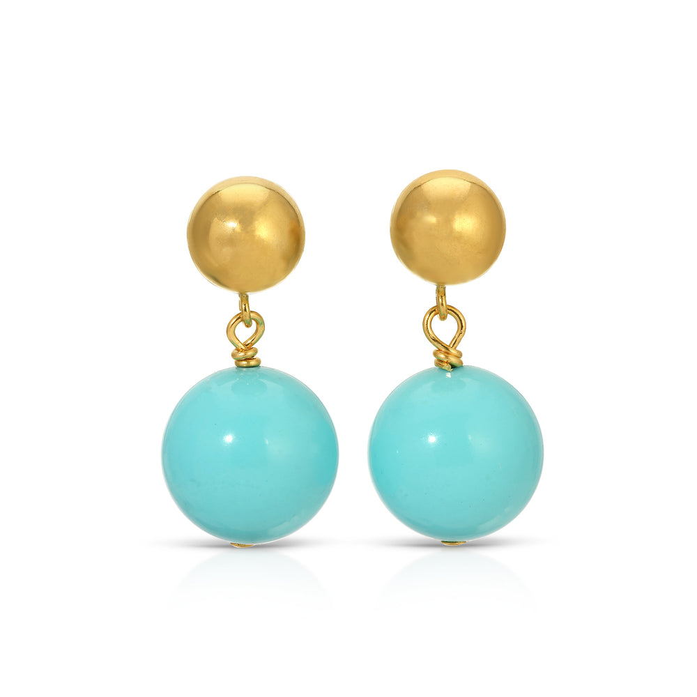 Small Persian Blue Drop Earrings