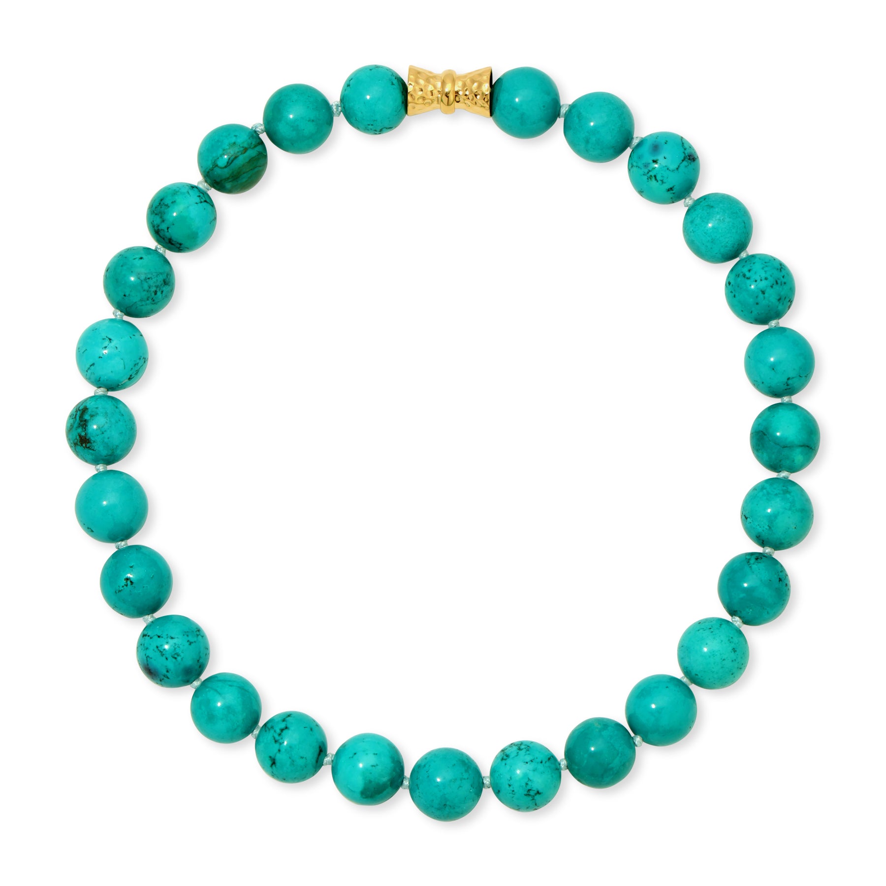 17.5" 14mm Turquoise Necklace