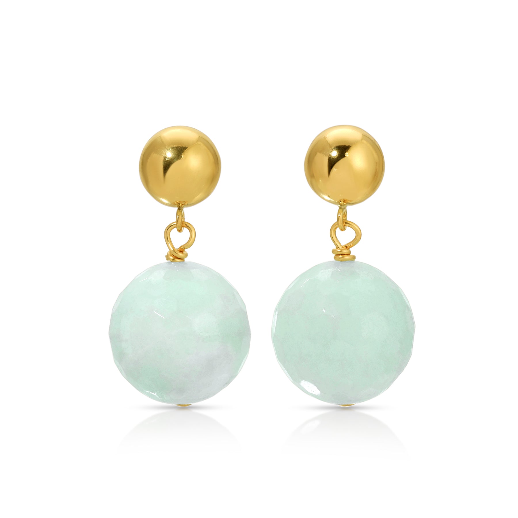 Small Amazonite Drop Earrings