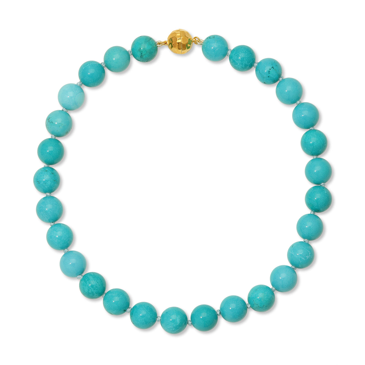 12mm Turquoise Necklace