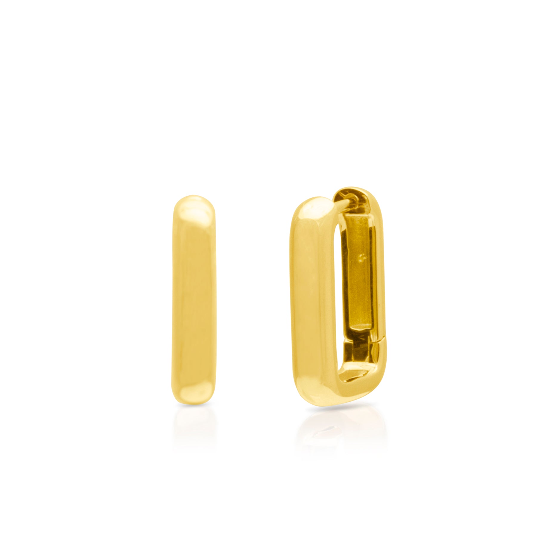 14KT Yellow Gold Sybilla Huggie Earrings