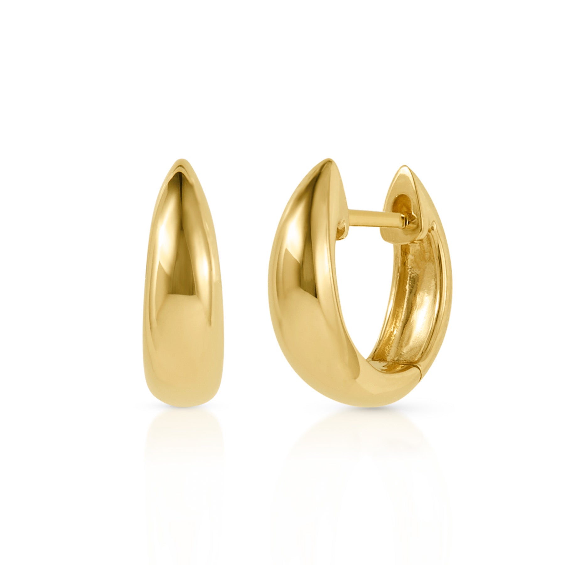 14KT Yellow Gold Gwyn Huggie Earrings