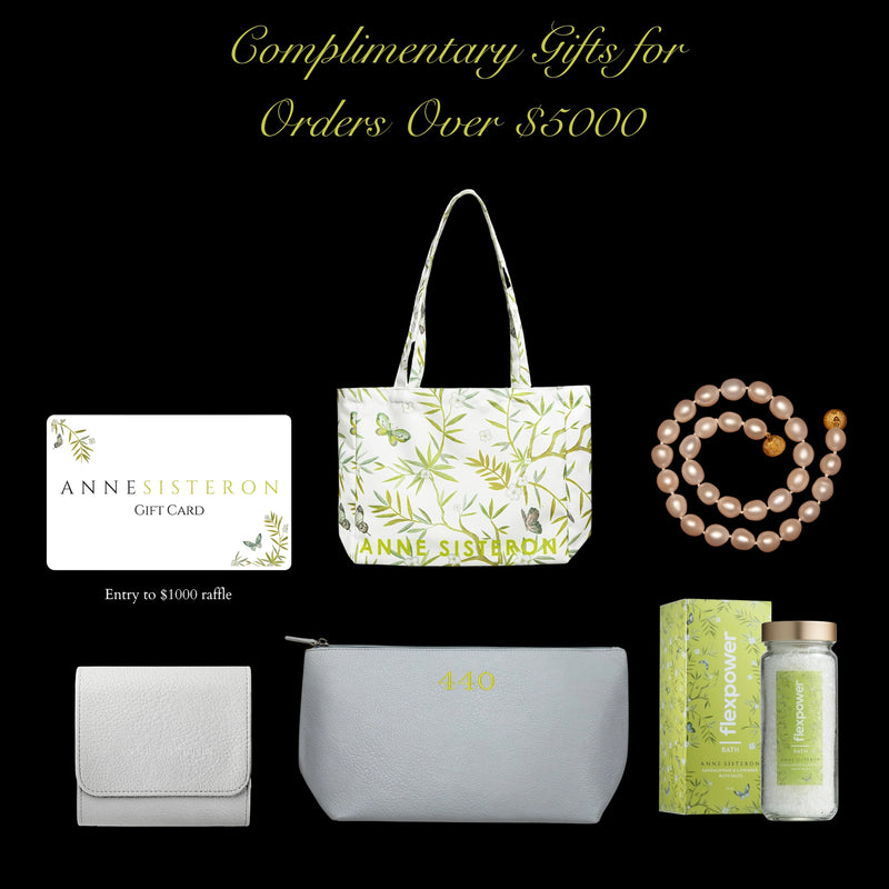 Complimentary Gifts for Orders over $5000