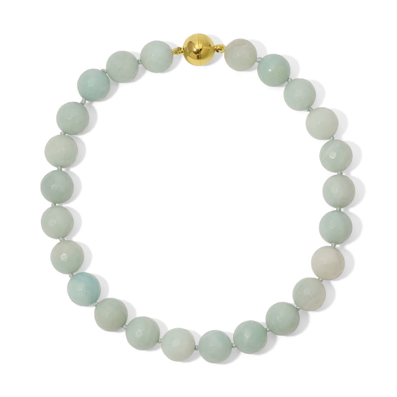 16mm Amazonite Necklace 17 inches
