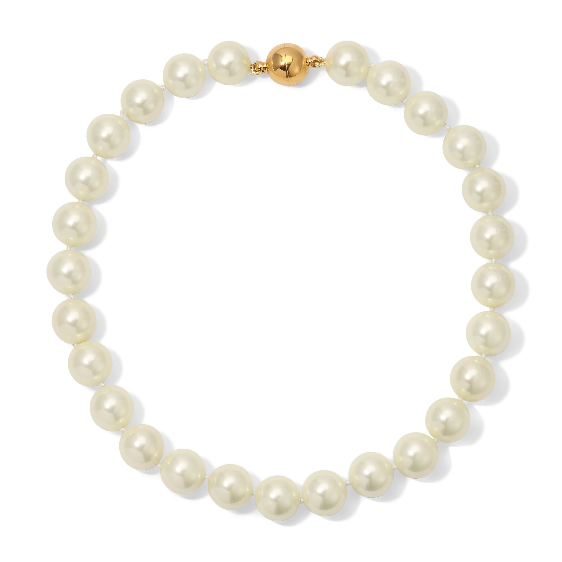 14mm Ivory Shell Pearl Necklace
17.5 inches