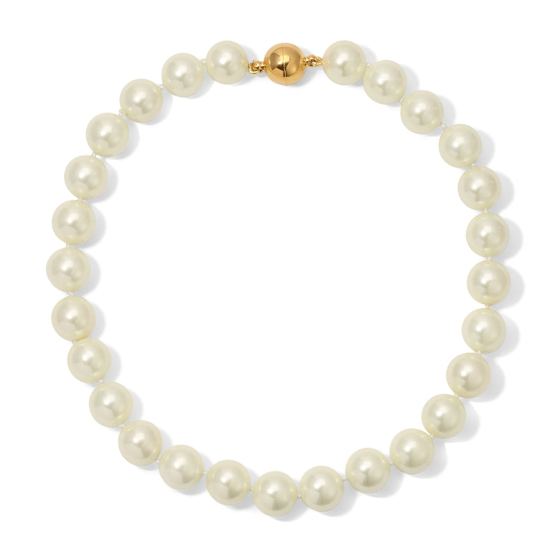 14mm Ivory Shell Pearl Necklace
17.5 inches
