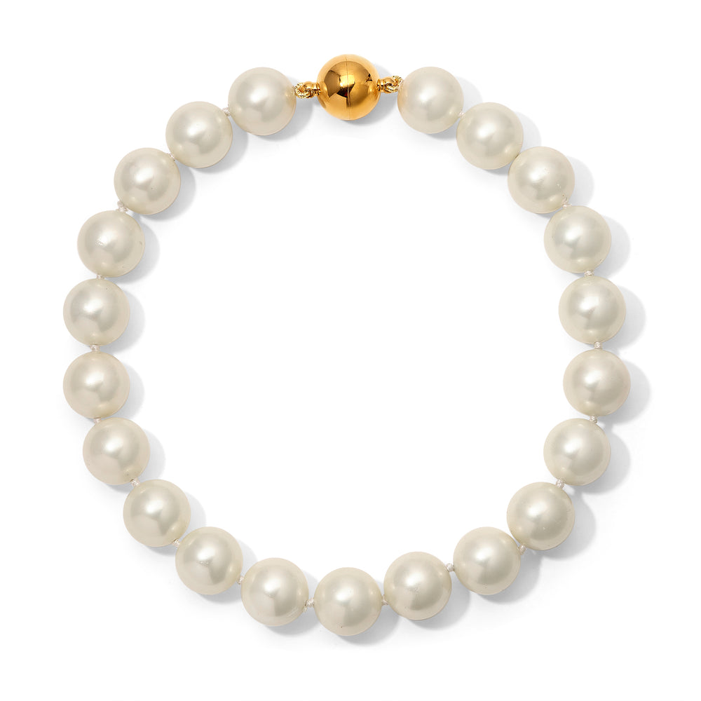 16mm Ivory Shell Pearl Necklace
