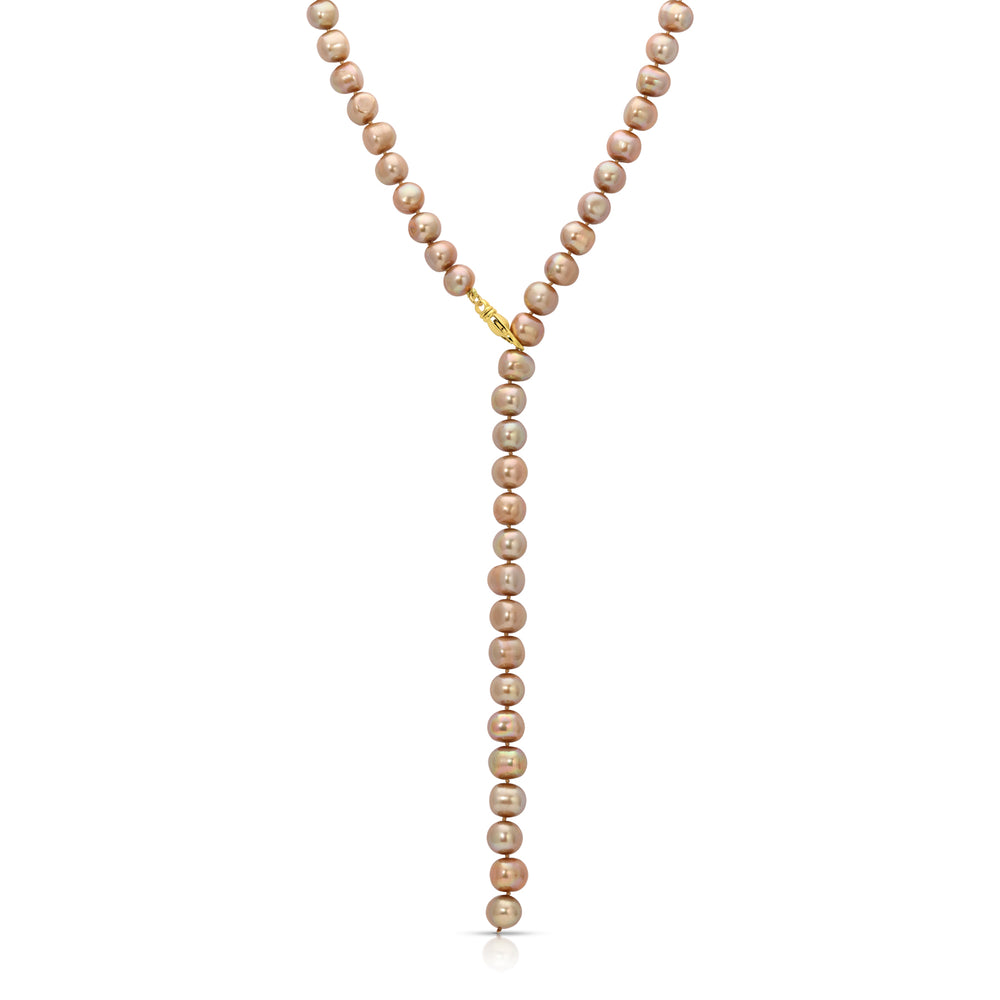 Medium Oyster Pearl Lariat Necklace