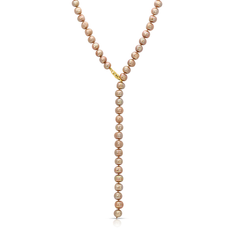 Medium Oyster Pearl Lariat Necklace