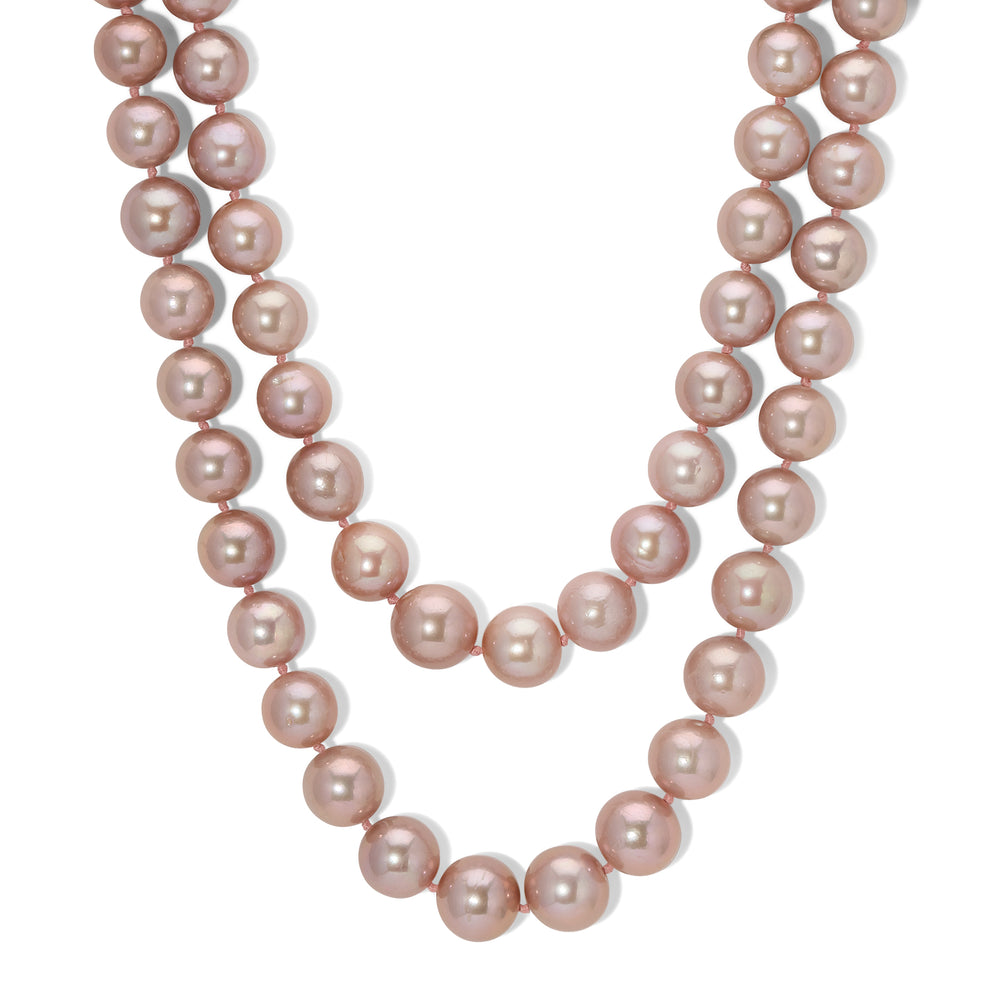 Pink Pearl Necklace Set
