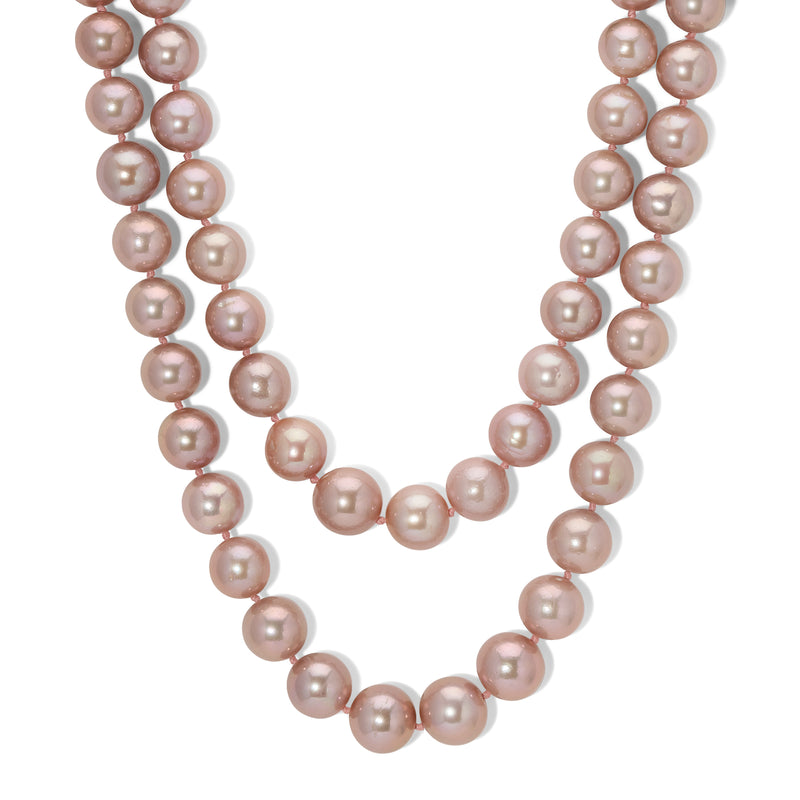 Pink Pearl Necklace Set