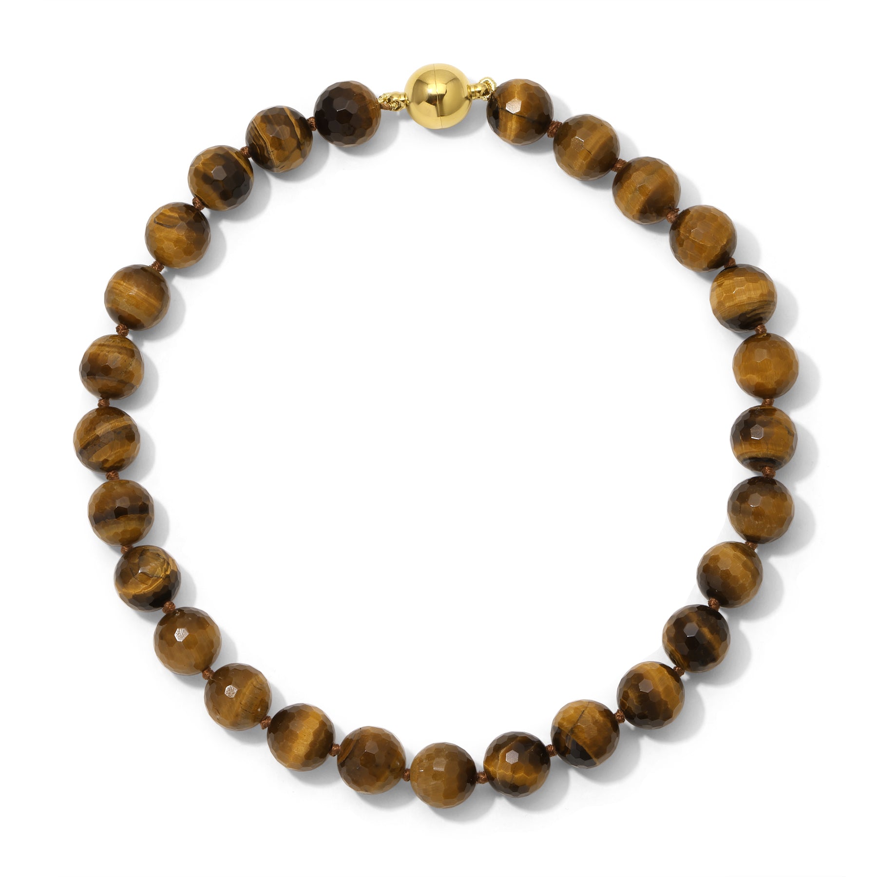 14mm Tiger's Eye Necklace