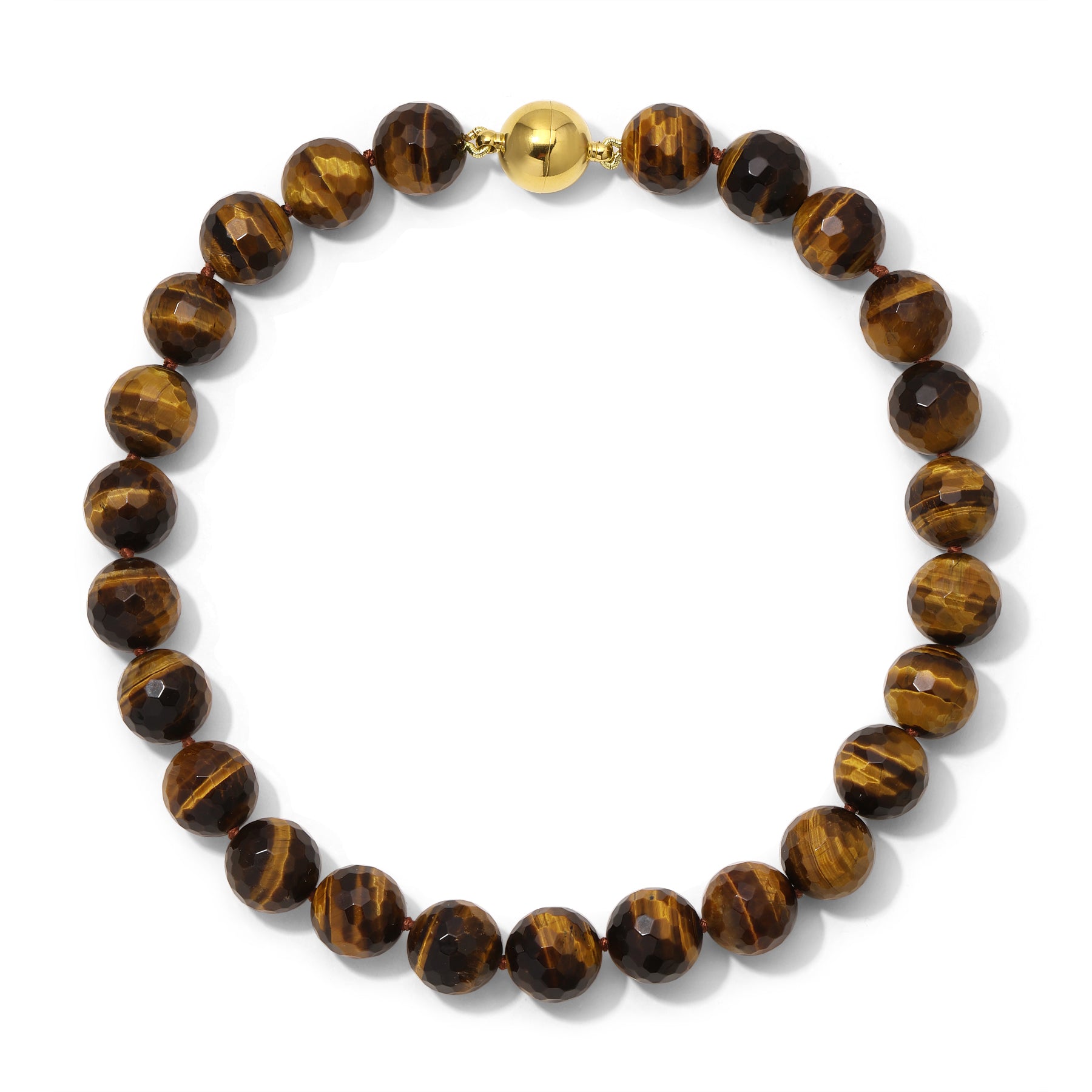 16mm Tiger's Eye Necklace - 17.5 inches