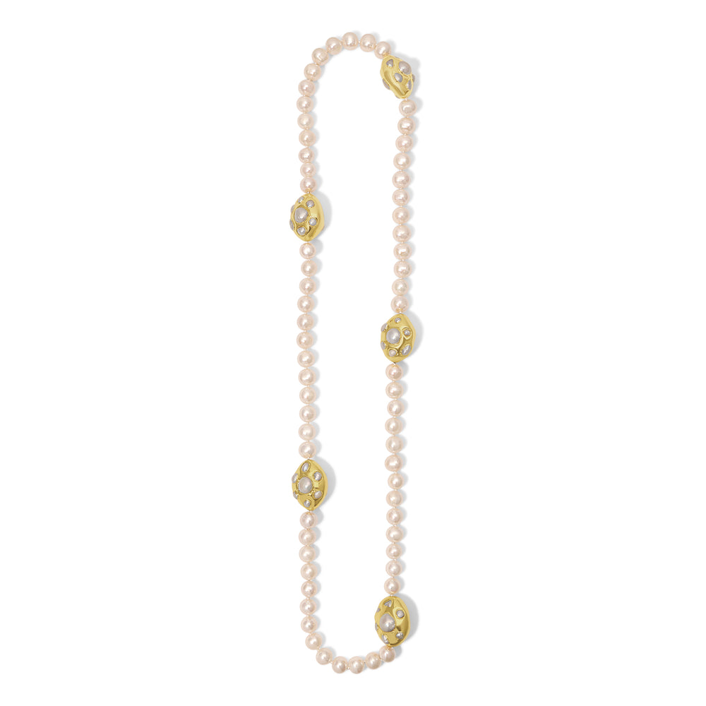 White Pearl Stephanie Necklace