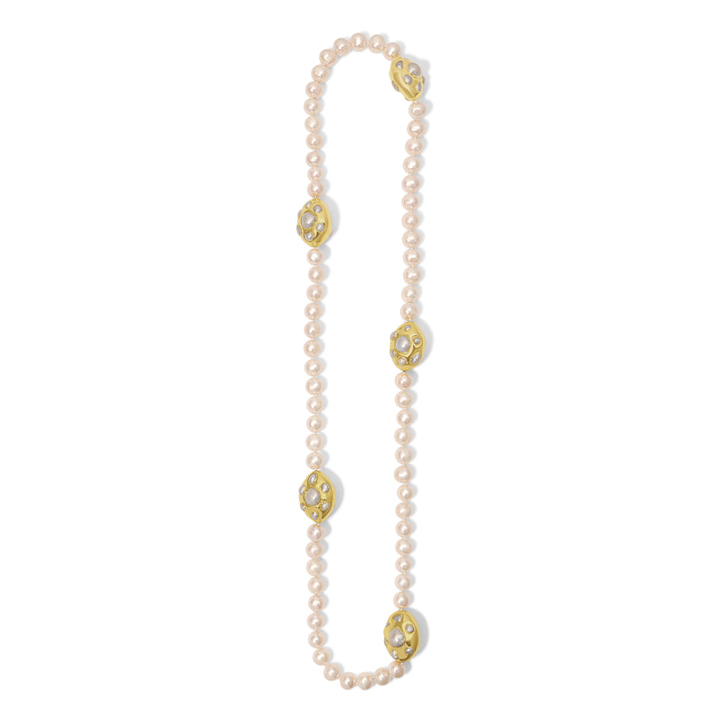 White Pearl Stephanie Necklace