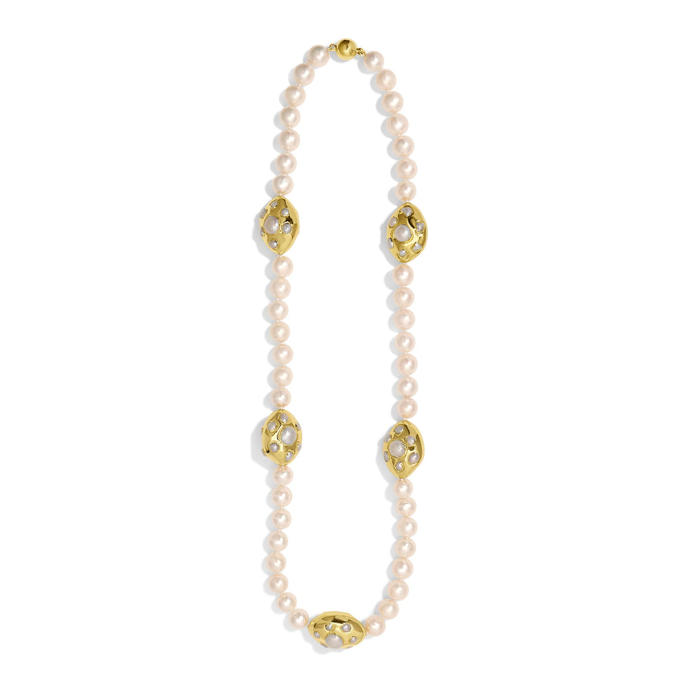 White Pearl Stephanie Necklace