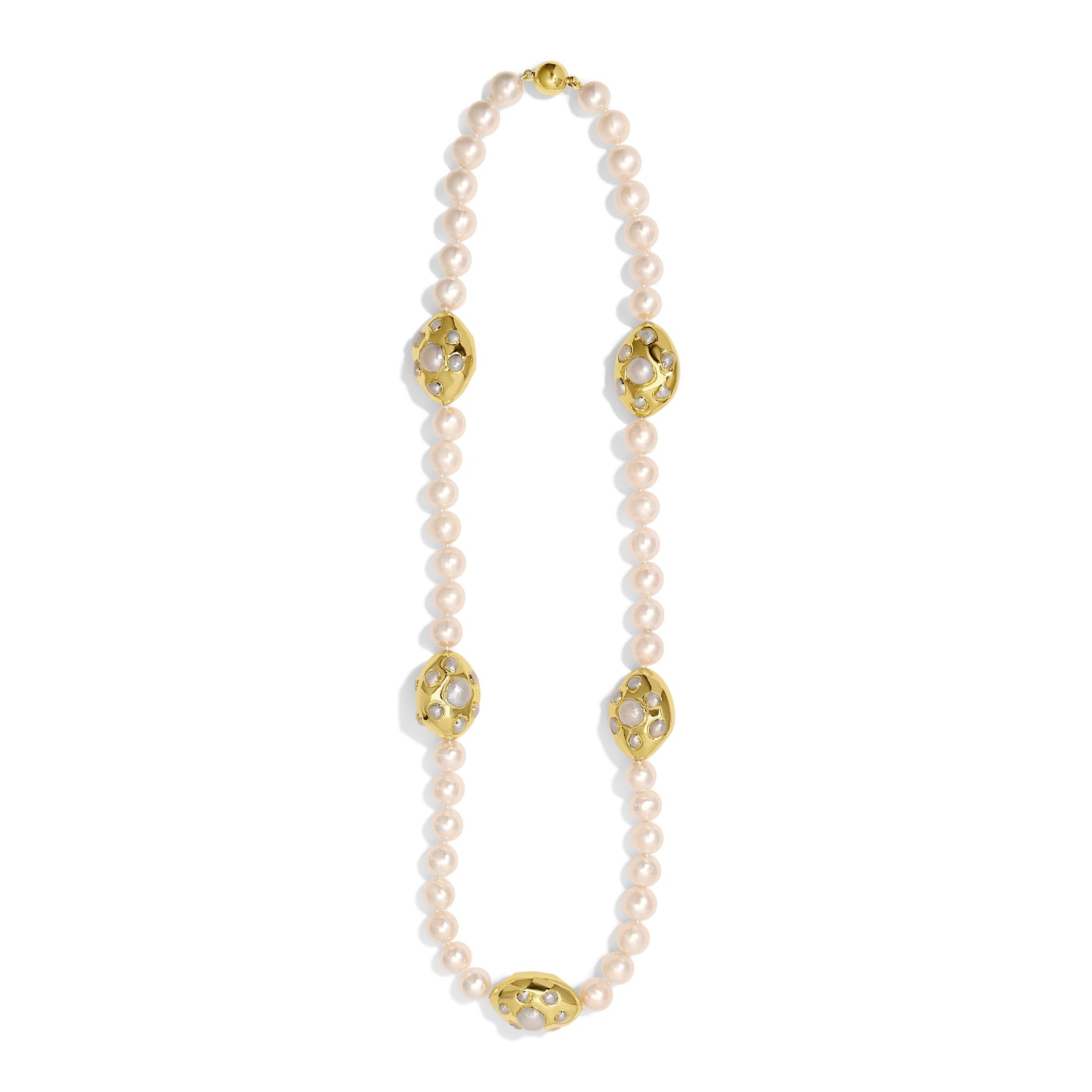 White Pearl Stephanie Necklace