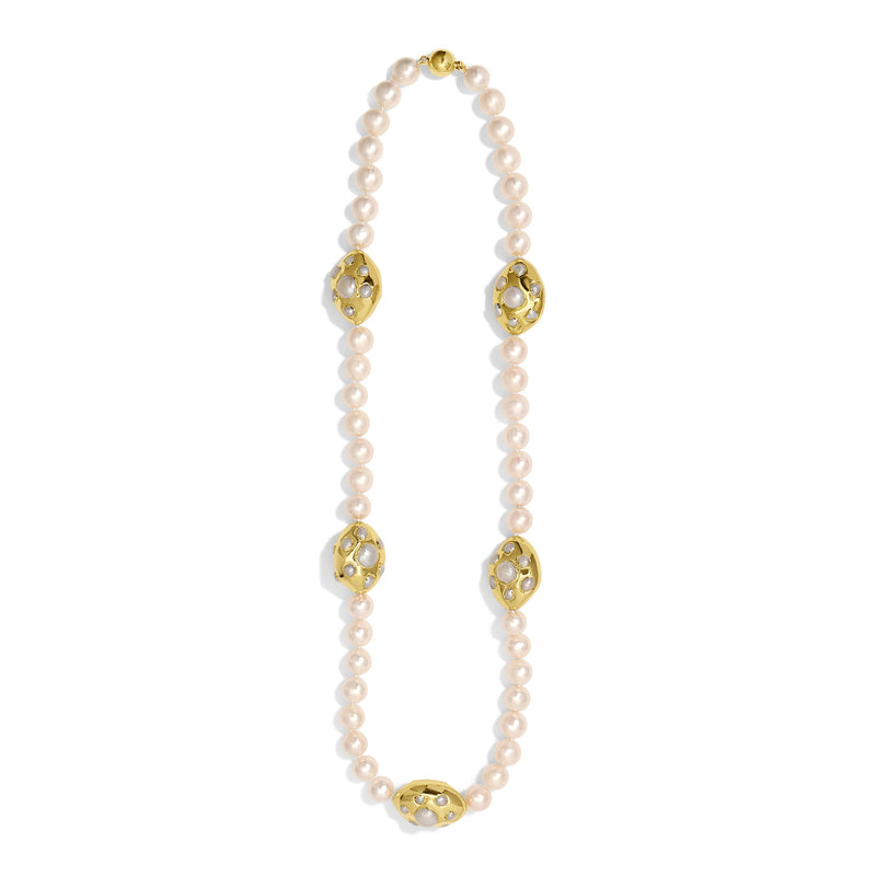White Pearl Stephanie Necklace