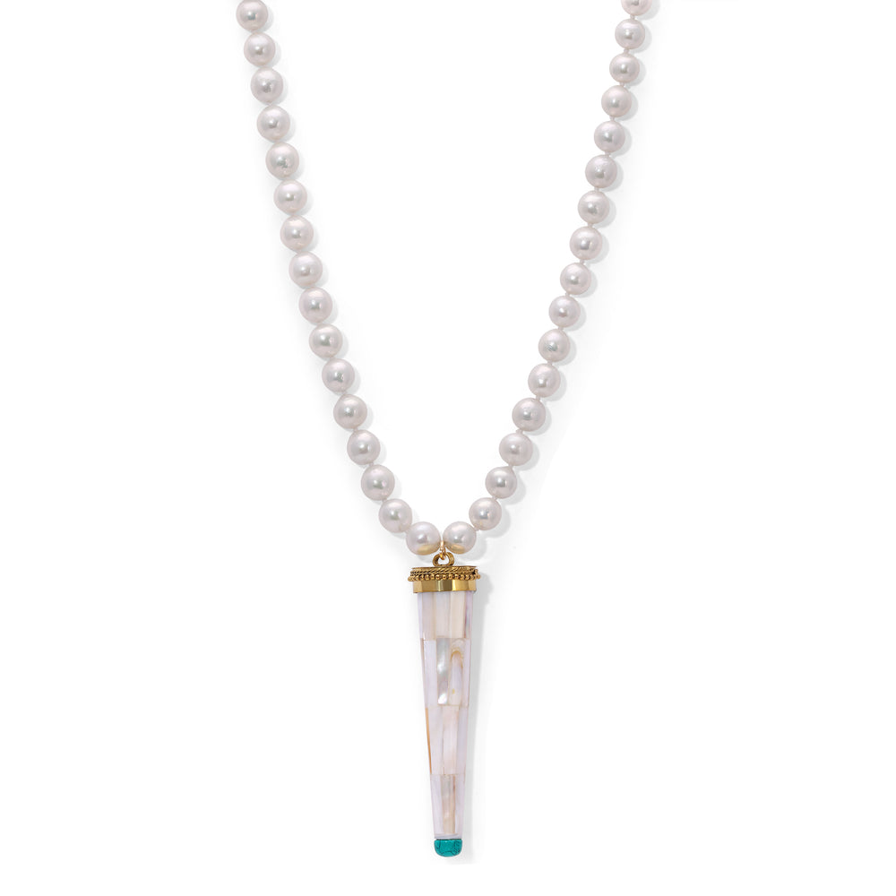 White Pearl Celestial Necklace