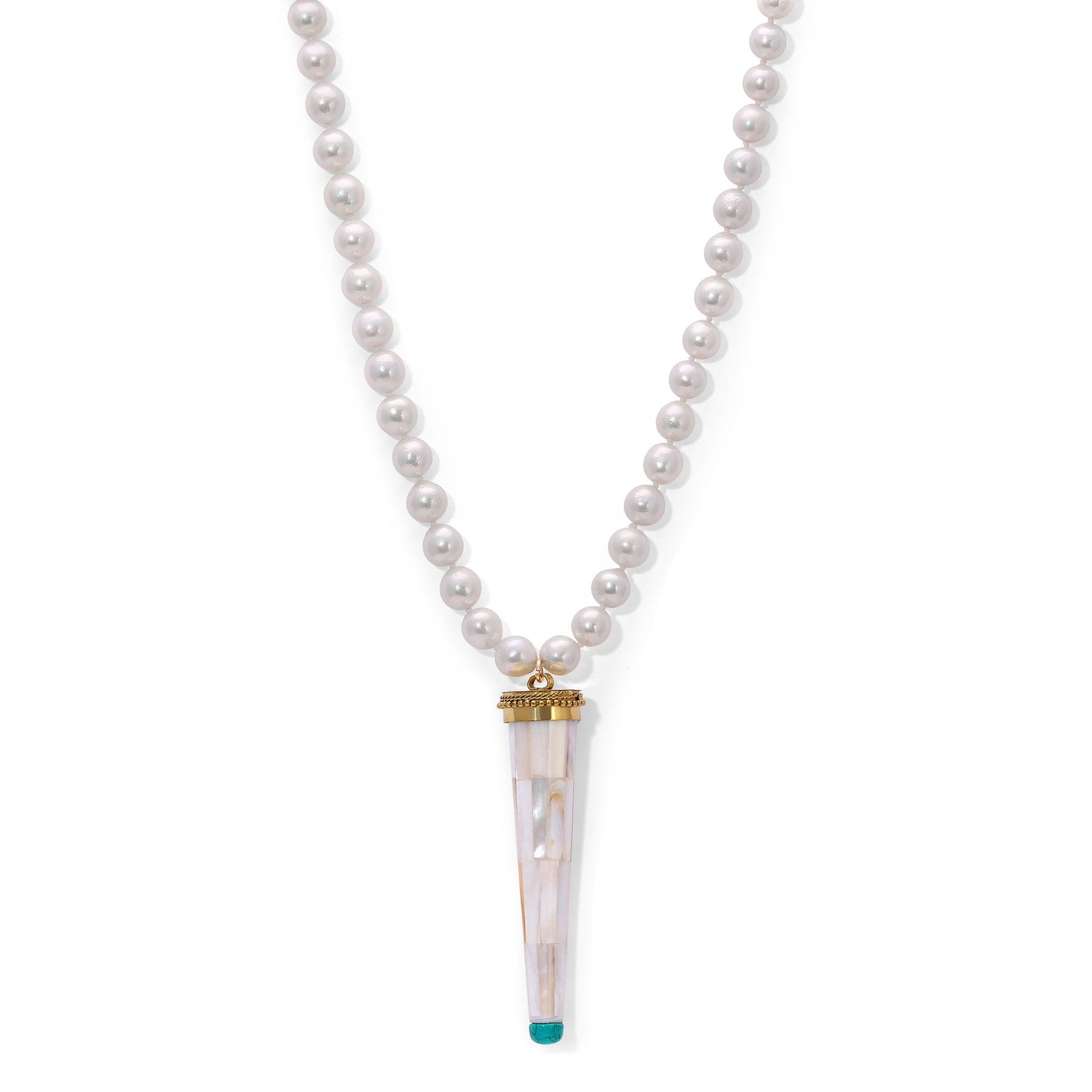 White Pearl Celestial Necklace