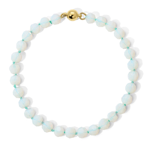 12mm Faceted Opalite Necklace