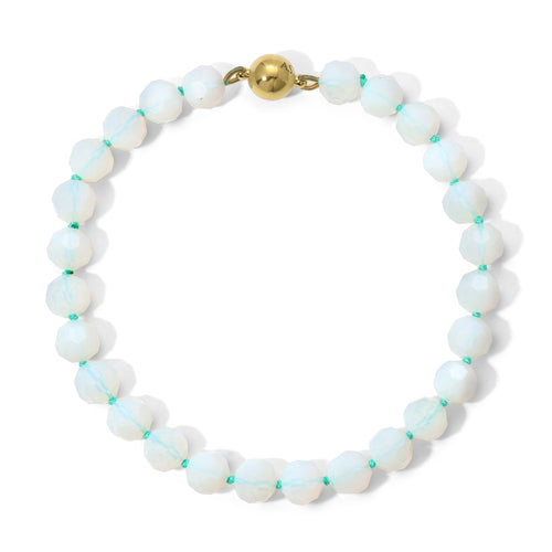 14mm Faceted Opalite Necklace
