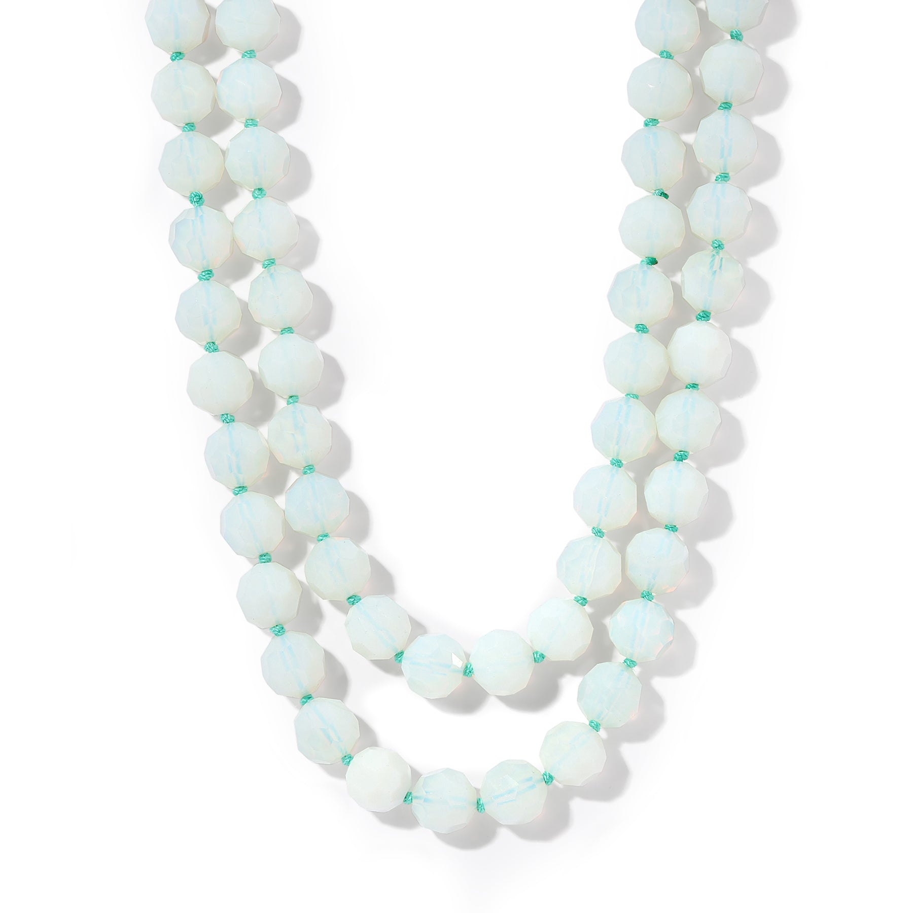 14mm Faceted Opal Necklace