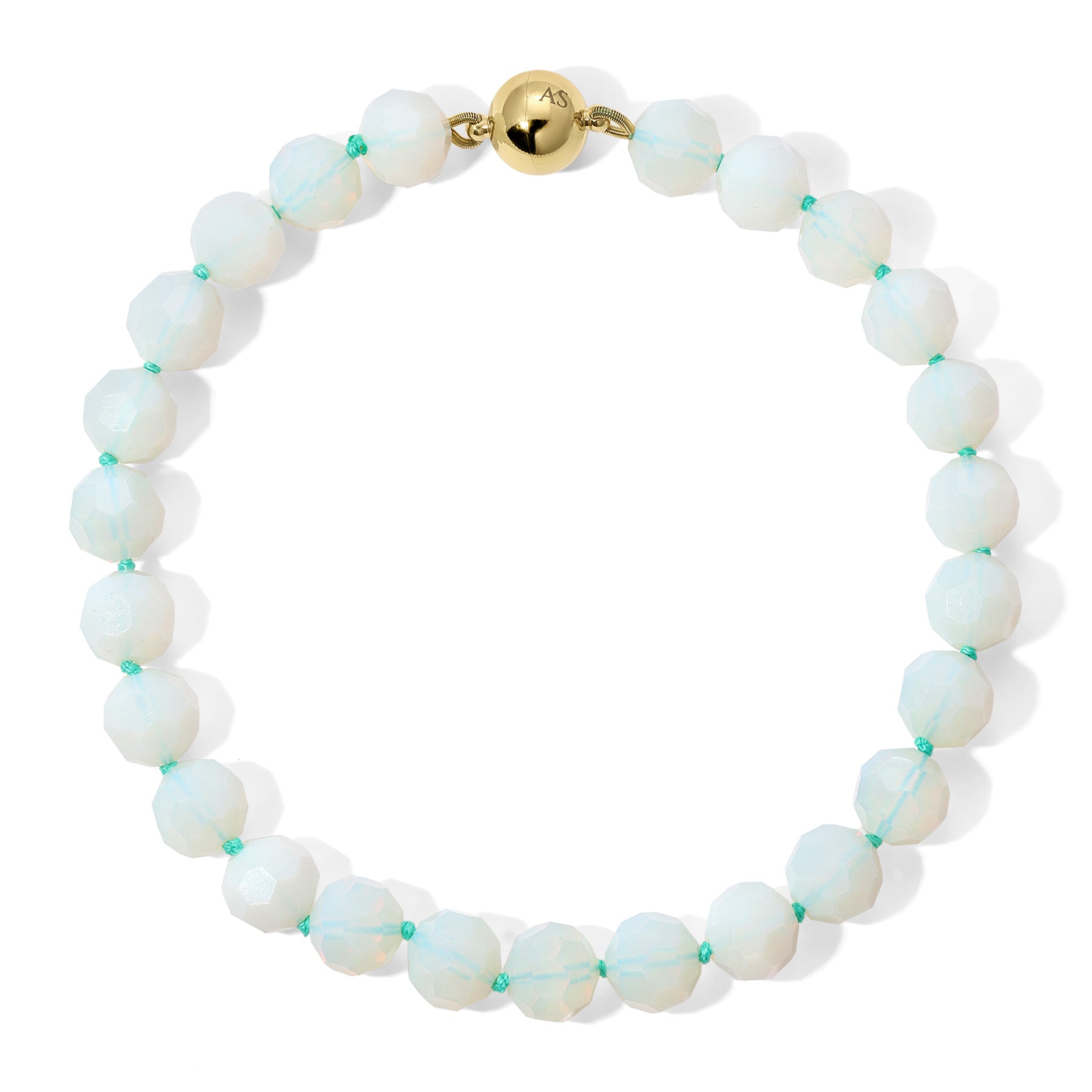 16mm Faceted Opal Necklace
