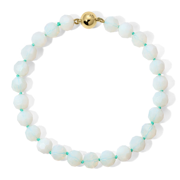 16mm Faceted Opalite Necklace