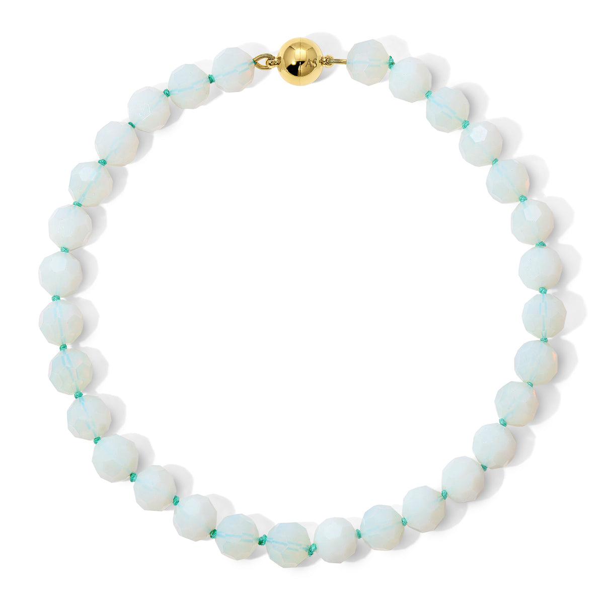 16mm Faceted Opalite Necklace