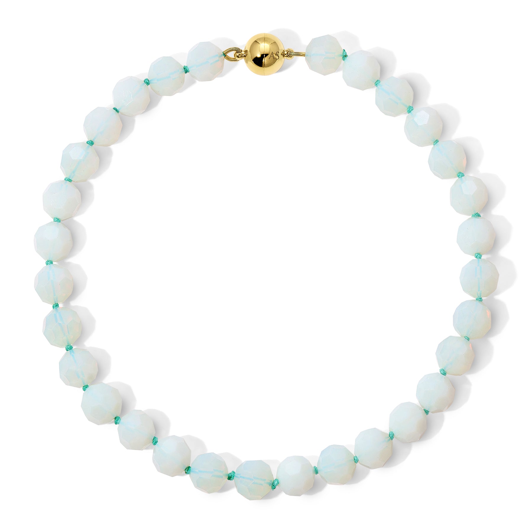 16mm Faceted Opal Necklace
