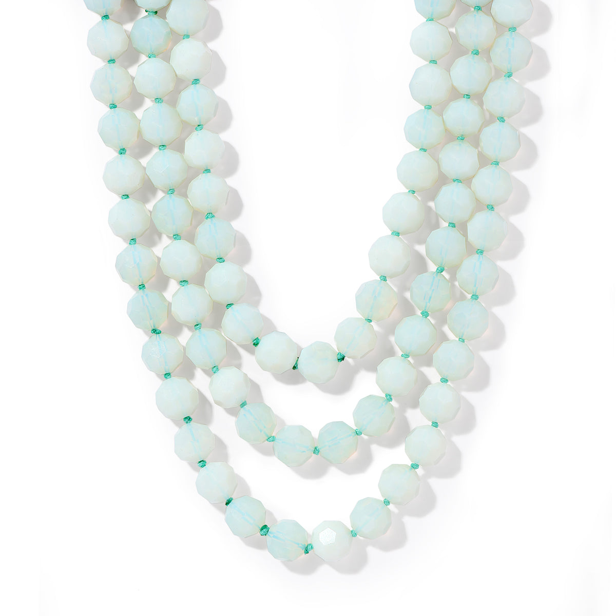 16mm Faceted Opalite Necklace