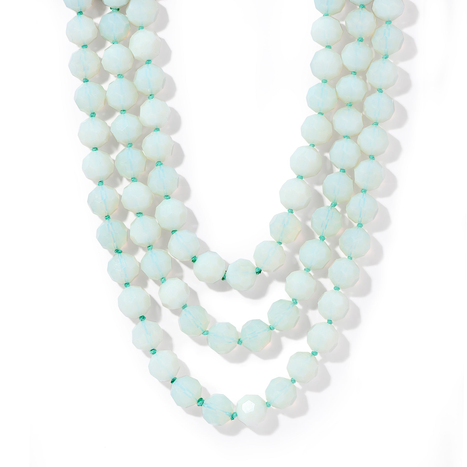 16mm Faceted Opal Necklace