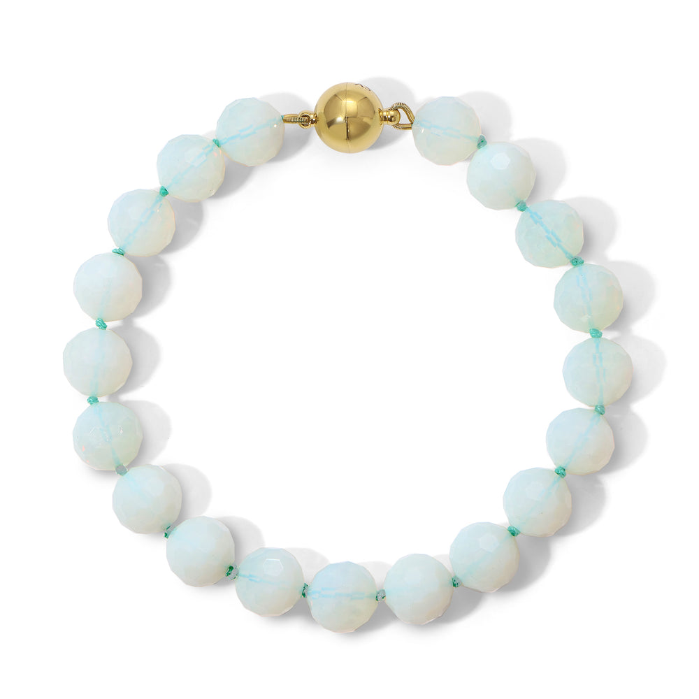18mm Faceted Opal Necklace