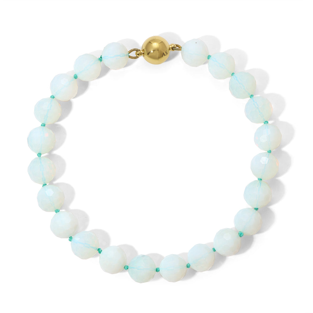 18mm Faceted Opal Necklace