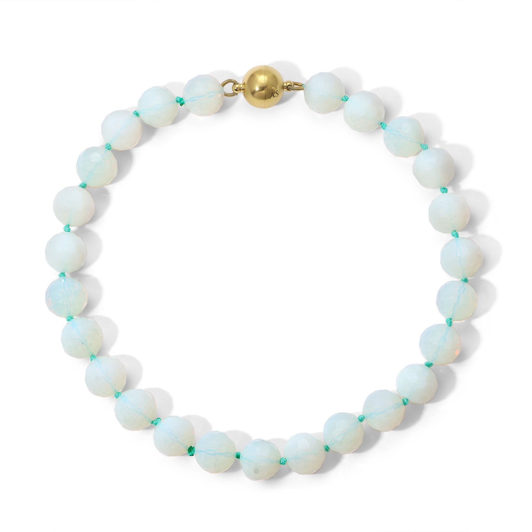 18mm Faceted Opal Necklace