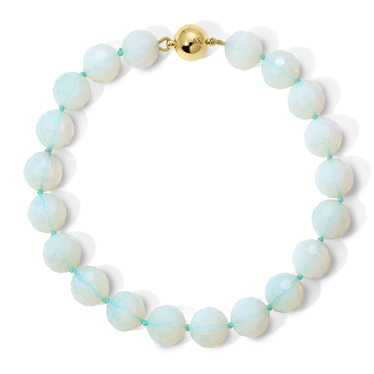 20mm Faceted Opalite Necklace