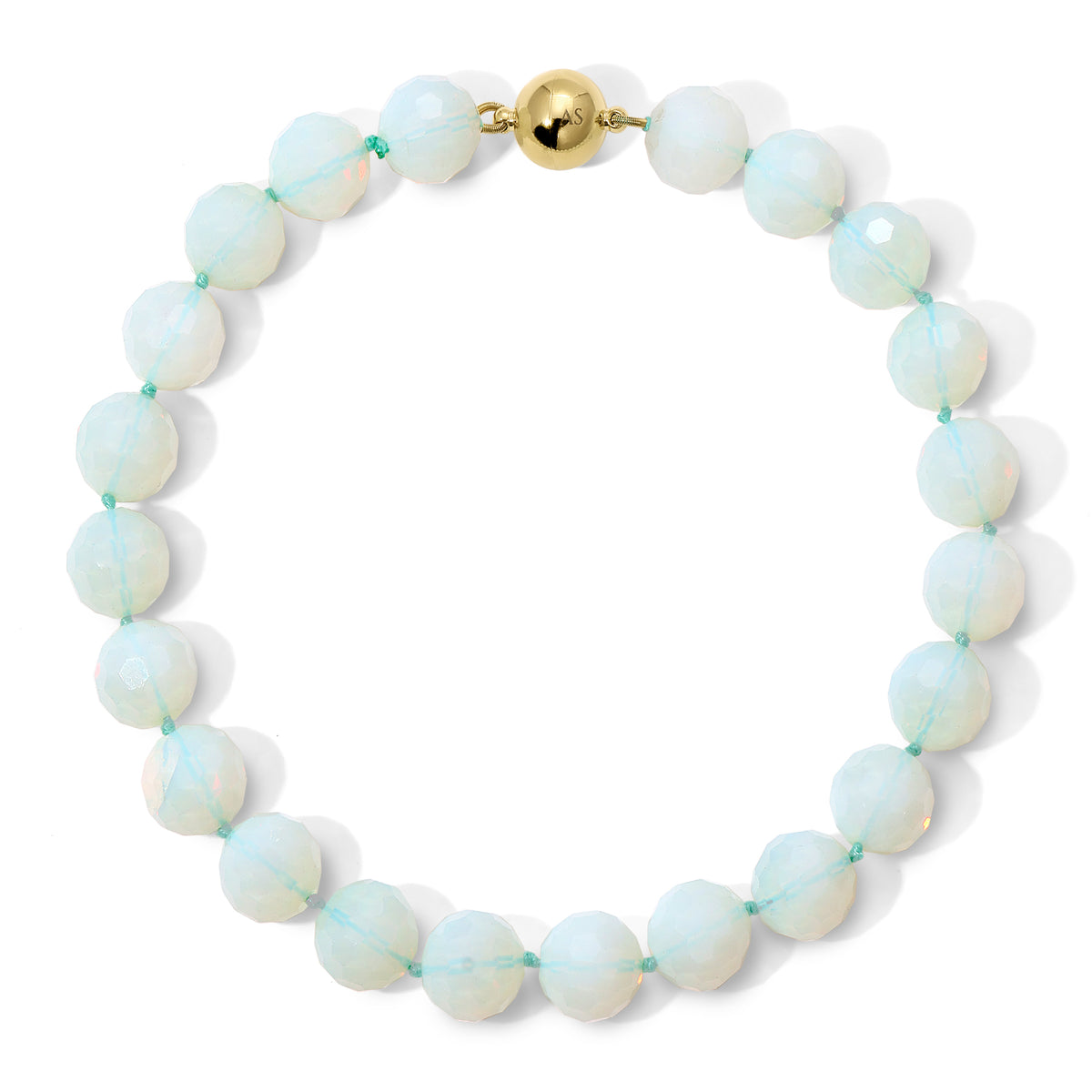 20mm Faceted Opalite Necklace