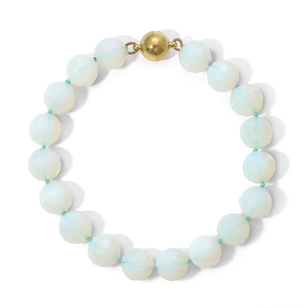 20mm Faceted Opal Necklace