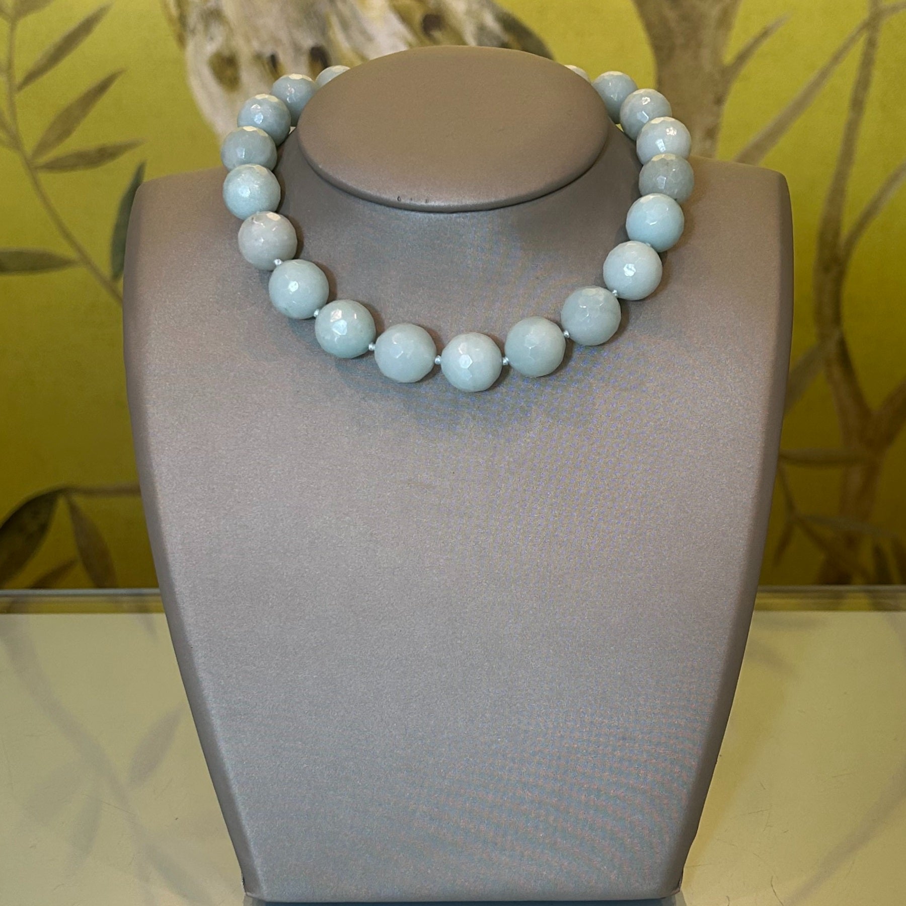 16mm Amazonite Necklace 15.5 inches